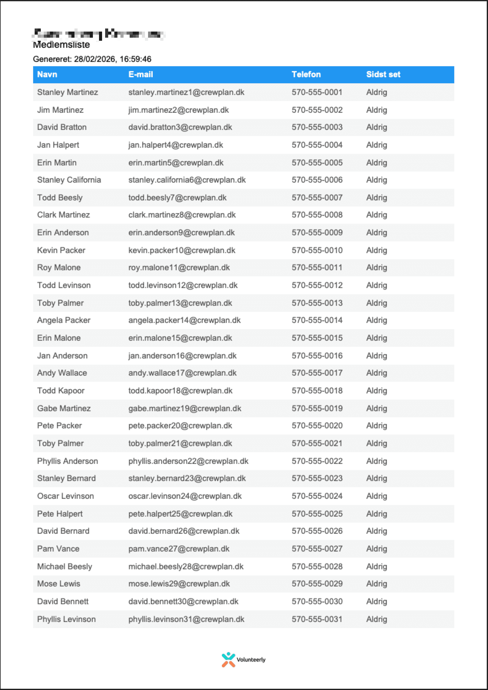 Hent brugerliste knap i Medlemsmodul